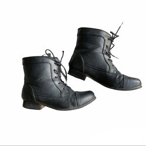 Ardene Ankle Black Combat Boots